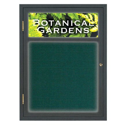 United Visual Products Open Faced Traditional Corkboard, 12x36" UV639A-SATIN-KEYLIME